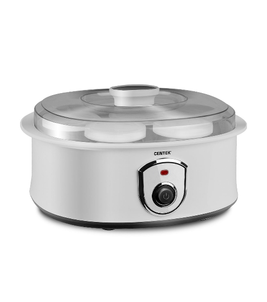 Йогуртница Centek CT-1442 15 Вт, 200 мл, емкостей - 7 шт, материал баночек - стекло, белый