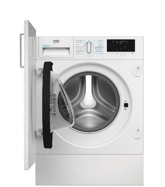 Стиральная машина встраиваемая Beko BI3DBT8841W белый, загрузка фронтальная 8 кг, 1400 об/мин, класс A