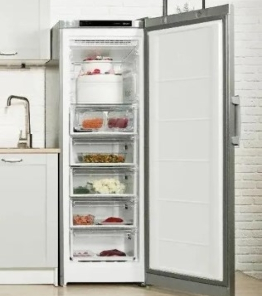 Морозильная камера Indesit DFZ 5175 G серебристый, 250л, 5 ящиков