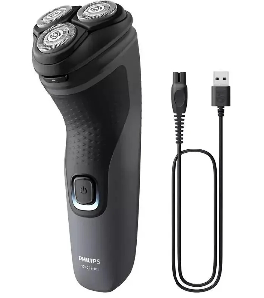 Электробритва Philips S1142/00 роторная, черный/серый