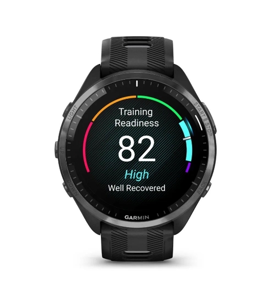 Умные часы Garmin Forerunner 965, 1.4' AMOLED, Wi-Fi, Bluetooth, NFC, GPS, 50м, черный / серый