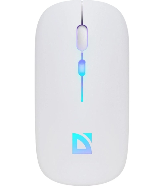 Мышь беспроводная Defender Touch MM-997 белый, 1600 dpi, радиоканал, Bluetooth, USB, кнопки - 4