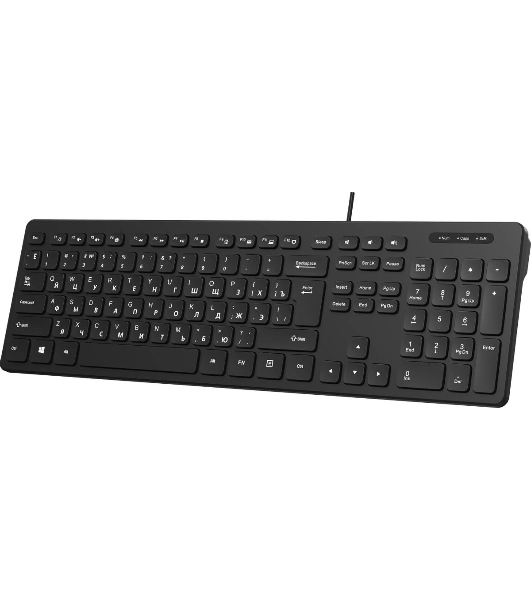 Клавиатура проводная Oklick K733, USB, черный