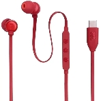Проводные наушники JBL Tune 310C красный, внутриканальные, USB Type-C, фото 1