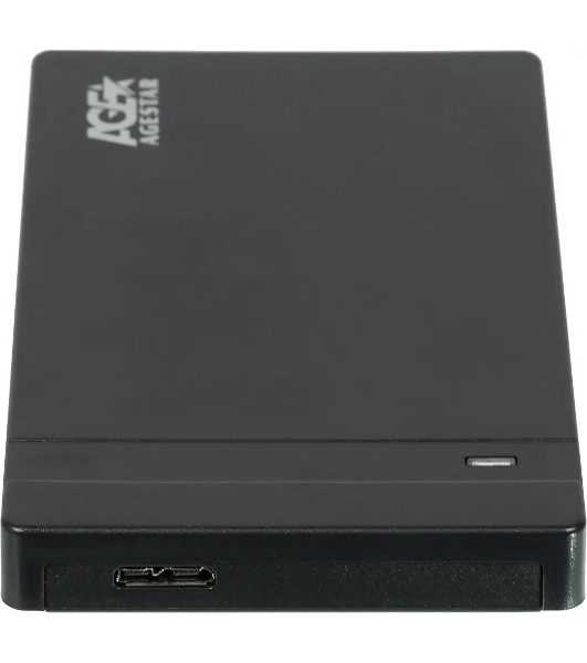 Внешний корпус для HDD AgeStar 3UB2P3 SATA III пластик черный 2.5'