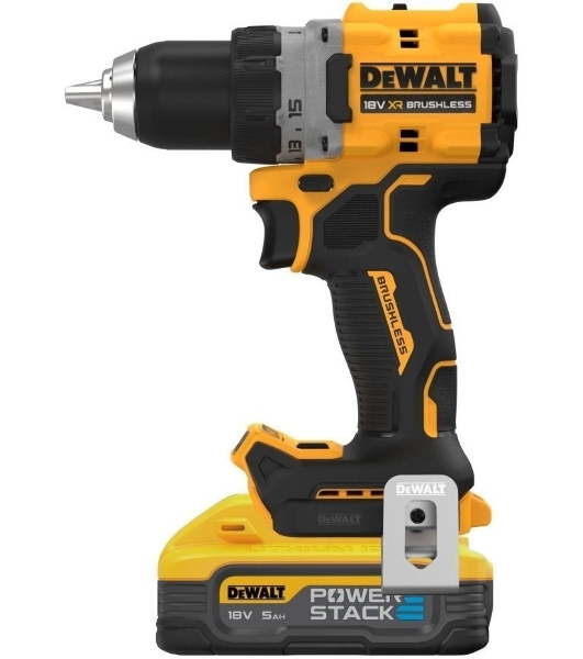 Дрель-шуруповерт DeWalt DCD800H2T-QW, Аккумуляторная, 18В, 2 АКБ, Ударная, Кейс