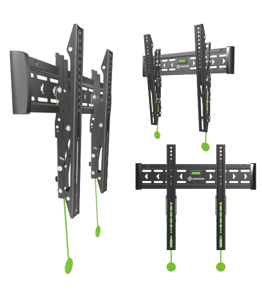 Кронштейн ONKRON TM5W/32-65'' макс 400*400 наклон +12º от стены: 35-145мм, макс вес 68,2кг, встр уровень, белый