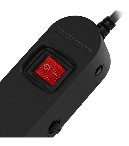 Сетевой фильтр Ippon NF-EU-3-16 3 м, 6 розеток, черный, коробка