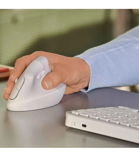 Мышь беспроводная Logitech Lift белый, 4000 dpi, радиоканал, Bluetooth, USB, кнопки - 6