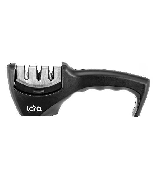 Ножеточка LARA LR05-03 съемный блок, 3 точильных полотна, пластик ABS