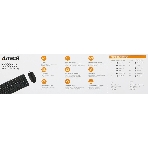 Комплект клавиатура+мышь A4Tech KK-3330S проводной, USB, 1200 DPI, чёрный, фото3
