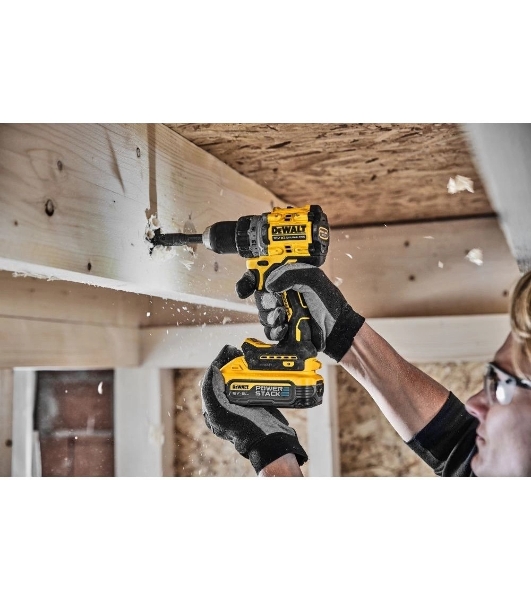 Дрель-шуруповерт DeWalt DCD800H2T-QW, Аккумуляторная, 18В, 2 АКБ, Ударная, Кейс