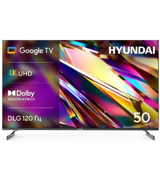 Телевизор Hyundai 50' H-LED50BU7011 черный LED 4K UHD 60Hz Smart TV 2GB/16GB