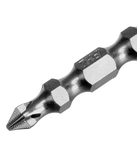 Бита двухстор. Gross PH2-PH1х45мм, сталь S2, 10шт.