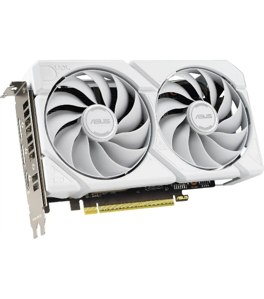 Видеокарта Asus DUAL-RX9060XT-16G-WHITE белый