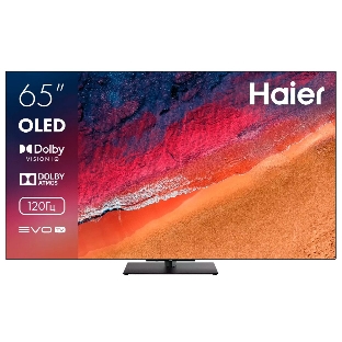 Телевизор Haier 65' DH1VNXD00RU S9 черный OLED 4K UHD 120Hz Smart TV Android 3GB/32GB