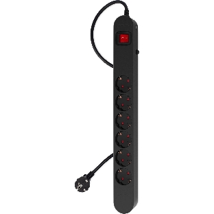 Сетевой фильтр Ippon NF-EU-3-16 3 м, 6 розеток, черный, коробка