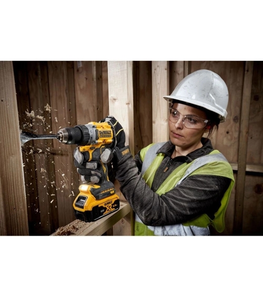 Дрель-шуруповерт DeWalt DCD800H2T-QW, Аккумуляторная, 18В, 2 АКБ, Ударная, Кейс