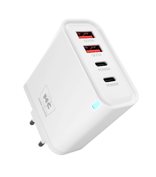 Сетевое зарядное устройство MORE CHOICE NC95 2USB+2Type-C 3.0A PD 65W, белый