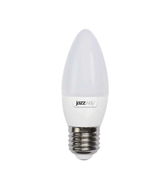 Лампа светодиодная JazzWay PLED-SP C37 9Вт свеча 3000К теплый белый E27 820лм 230В