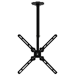 Кронштейн для телевизора Cactus CS-CP07 черный 23'-55' макс.45кг потолочный поворот и наклон, фото 1