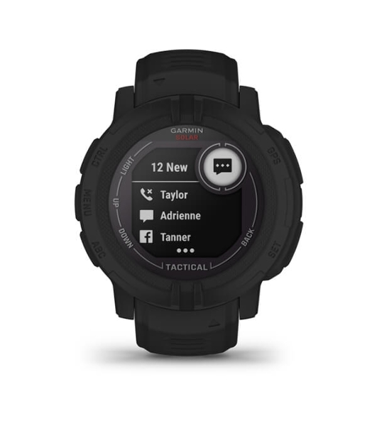 Умные часы Garmin Instinct 2 Solar Tactical, 1.1' MIP, Wi-Fi, Bluetooth, NFC, GPS, IP68, черный
