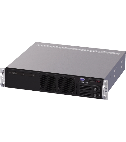 Серверный корпус 2U short chassis, 2x3.5'' swappable HDD tray, 2x3.5'' internal HDD bay