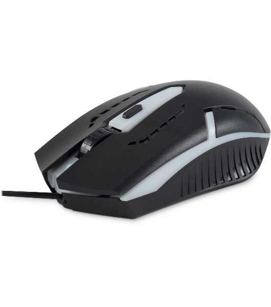 Мышь проводная Oklick 398G черный, 2400 dpi, USB, кнопки - 4