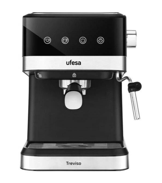 Кофеварка рожковая TREVISO Ufesa черный, исп. кофе - молотый, 1.5 л, 1050 Вт, 20 бар