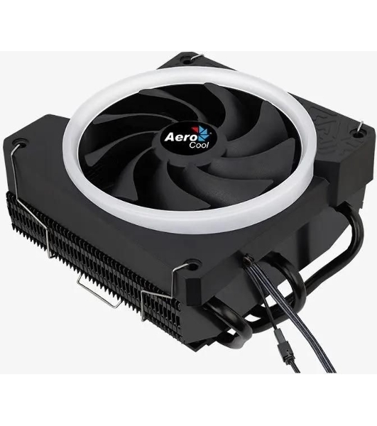 Кулер для процессора AeroCool/Formula Cylon 3H черный, 120 мм, алюминий, 1800 об/мин, 24.3 дБ, 4 pin, 125 Вт, 98 мм