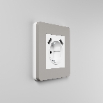 Рамка на 1 пост WERKEL Split (дымчатый/белый, soft-touch) W0013067, фото7