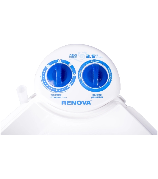 Стиральная машина Renova WS-35Е белая, загрузка вертикальная 3.5кг, класс: A
