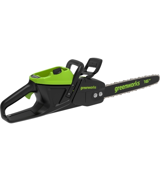 Цепная пила аккумуляторная GreenWorks D60CS25k4, 60V, 40 см, бесщеточная, 2500 Вт, с 1хАКБ 4 Ач. и ЗУ