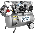 Компрессор поршневой Hyundai HYC 30250LMS безмасляный 300л/мин 50л 2000Вт серебристый/черный, фото 1