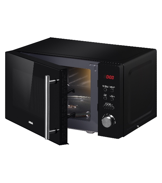 Микроволновая печь BBK 20MWG-732T/B-M черный, 20 л, 700 Вт, переключатели - кнопки, поворотный механизм