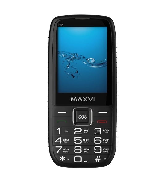 Мобильный телефон Maxvi B32 черный