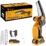 Пила цепная аккумуляторная DEKO DKCHS 20-6 PRO, 4' и 6', 20В, 2x2.2Ач, 2 шины и 2 цепи, фото5