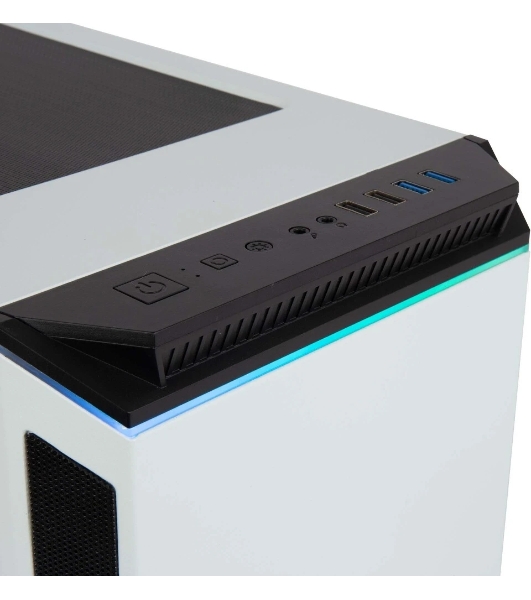 Компьютерный корпус Hiper PW81 белый без БП ATX 3x120мм 2xUSB2.0 2xUSB3.0 audio bott PSU