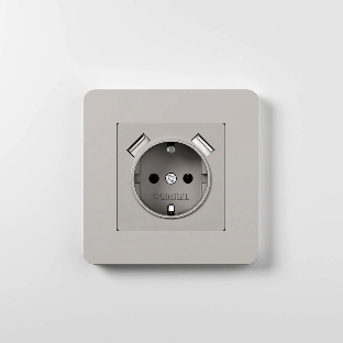 Рамка на 1 пост WERKEL Split (дымчатый/белый, soft-touch) W0013067