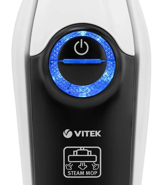 Паровая швабра Vitek VT-8191 Metropolis белый, напольный, 1500 Вт, 25 г/мин, 450 мл