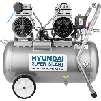 Компрессор поршневой Hyundai HYC 30250LMS безмасляный 300л/мин 50л 2000Вт серебристый/черный, фото2