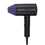 Фен Polaris PHD-2120 TI черный/фиолетовый, 2400 Вт, компактный, ионизация, фото 1