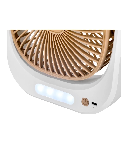 Вентилятор Centek CT-5041 бежевый, настольный, 5 Вт, 3 скорости, 10 см
