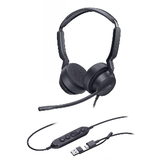 Гарнитура Yealink UH42 Dual UC чёрный, проводная, USB