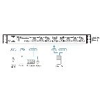 Портовый переключатель 16 с KVM консолью ATEN 16-Port PS/2-USB VGA Single Rail 17.3' 1920 x 1080 @ 60 Hz LCD KVM Switch, фото2