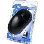Мышь беспроводная SVEN RX-570SW черный, 1600 dpi, радиоканал, Bluetooth, USB, кнопки - 4, фото2
