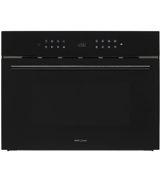 Встраиваемая микроволновая печь Krona ONYX 45H mw BL/BL черный, 38 л, 1000 Вт, переключатели - сенсор