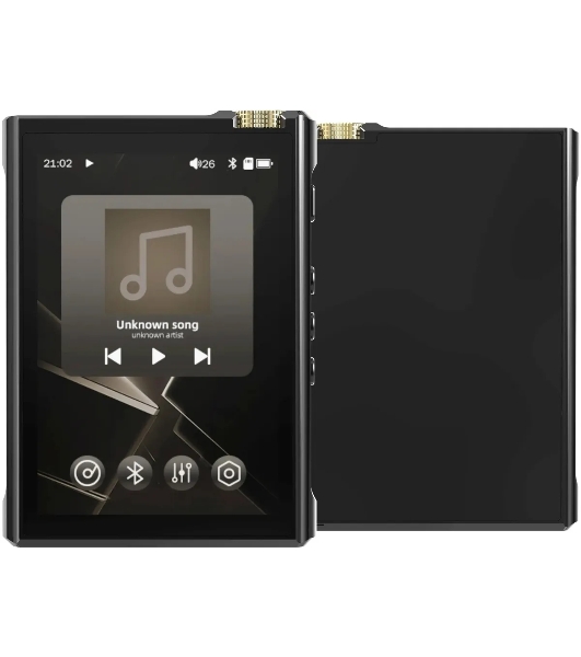 Плеер Hi-Fi Flash Digma Pro XT7 черный/золотистый/3.5'/microSD/microSDHC