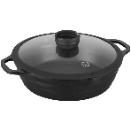 Сотейник Rondell Pacific RDA-1907 d=28 см (с крышкой) графитовый, фото 1