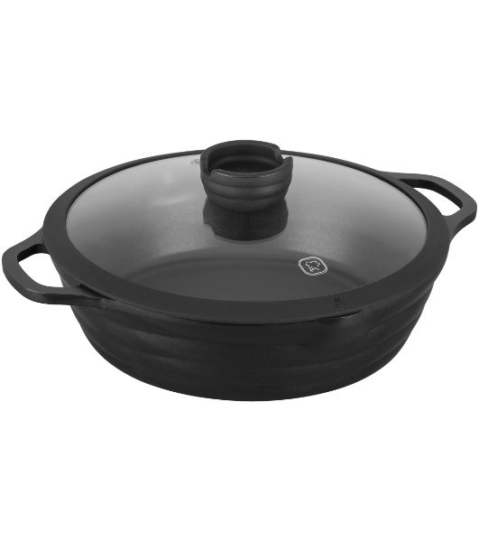 Сотейник Rondell Pacific RDA-1907 d=28 см (с крышкой) графитовый